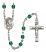 Saint Polycarp of Smyrna Engravable Rosary with Zircon Beads