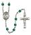 Saint Ivo of Kelmartin Engravable Rosary with Zircon Beads