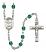 Saint Daria Engravable Rosary with Zircon Beads