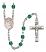 Blessed Herman the Cripple Engravable Rosary with Zircon Beads