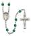 Saint Seraphina Engravable Rosary with Zircon Beads