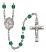 Saint Claude de la Colombiere Engravable Rosary with Zircon Beads