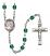 Saint Jadwiga of Poland Engravable Rosary with Zircon Beads