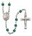 Saint Norbert of Xanten Engravable Rosary with Zircon Beads