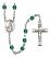 Saint Emma Uffing Engravable Rosary with Zircon Beads