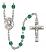 Saint John XXIII Engravable Rosary with Zircon Beads