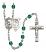 Saint Sebastian and Tennis Rosary with Zircon Beads