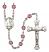 Saint Andrew the Apostle Engravable Rosary with Amethyst Beads