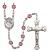 Santa Ana Engravable Rosary with Amethyst Beads