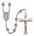 Saint Apollonia Engravable Rosary with Amethyst Beads