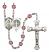 Saint Benedict Rosary with Amethyst Beads