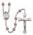 Saint Dorothy Engravable Rosary with Amethyst Beads