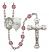 Saint Joseph of Cupertino Rosary with Amethyst Beads