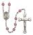 Saint Lazarus Engravable Rosary with Amethyst Beads