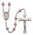 Saint Philomena Engravable Rosary with Amethyst Beads