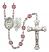 Scapular Engravable Rosary with Amethyst Beads