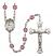 Saint Juan Diego Engravable Rosary with Amethyst Beads