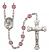 Saint John of God Engravable Rosary with Amethyst Beads