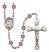 Saint Julie Billiart Engravable Rosary with Amethyst Beads