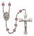 Lord Is My Shepherd Engravable Rosary with Amethyst Beads