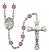 Sts. Cosmas & Damian Engravable Rosary with Amethyst Beads