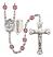 Sts. Cosmas & Damian and Doctors Rosary with Amethyst Beads