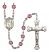 Maria Stein Engravable Rosary with Amethyst Beads