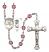 Saint Christopher and Water Polo-Men Rosary with Amethyst Beads