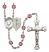 Pope Emeritace Benedict XVI Rosary with Amethyst Beads