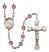 Saint Madeline Sophie Barat Engravable Rosary with Amethyst Beads