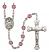 Saint Placidus Engravable Rosary with Amethyst Beads