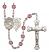 Our Lady of Mount Carmel Rosary with Amethyst Beads