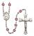 Saint Julia Billiart Engravable Rosary with Amethyst Beads