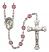 Blessed Caroline Gerhardinger Engravable Rosary with Amethyst Beads