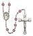 Our Lady of Consolation Engravable Rosary with Amethyst Beads