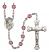 Saint Polycarp of Smyrna Engravable Rosary with Amethyst Beads