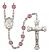 Saint Frances of Rome Engravable Rosary with Amethyst Beads