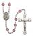 Saint Vitus Engravable Rosary with Amethyst Beads