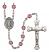 Saint Juliana of Cumae Engravable Rosary with Amethyst Beads