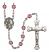 Our Lady of Assumption Engravable Rosary with Amethyst Beads