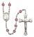 Saint Jeanne Chezard de Matel Engravable Rosary with Amethyst Beads