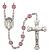 Saint Seraphina Engravable Rosary with Amethyst Beads