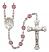 Sts. Peter & Paul Engravable Rosary with Amethyst Beads