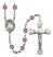 Saint Maria Bertilla Boscardin Engravable Rosary with Amethyst Beads