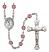 Saint Mary Magdalene of Canossa Engravable Rosary with Amethyst Beads