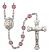 Saint Norbert of Xanten Engravable Rosary with Amethyst Beads