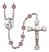 Saint Emma Uffing Engravable Rosary with Amethyst Beads