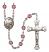 Pope Francis Rosary with Amethyst Beads