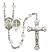 Saint Benedict Rosary with Crystal Beads