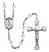 Saint Blaise Engravable Rosary with Crystal Beads